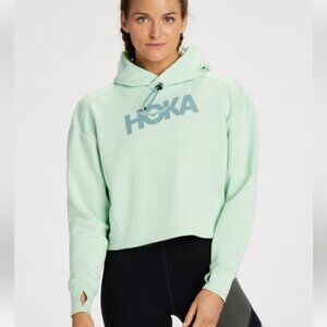 Hoka Cropped Hoodie - Mint Color